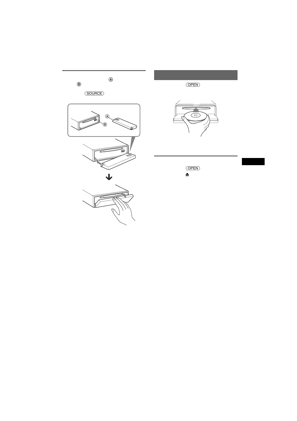 Anbringen der frontplatte, Einlegen einer cd in das gerät, Auswerfen der cd | Sony CDX-F7750S User Manual | Page 25 / 108