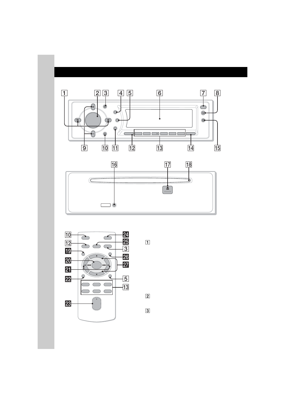 Hauptgerät, Kartenfernbedienung rm-x154, Hauptgerät kartenfernbedienung rm-x154 | Qh qj qk, Qs wh ql wg 3 q; 5 w; wa ws wf wd qd wj | Sony CDX-F7750S User Manual | Page 26 / 108