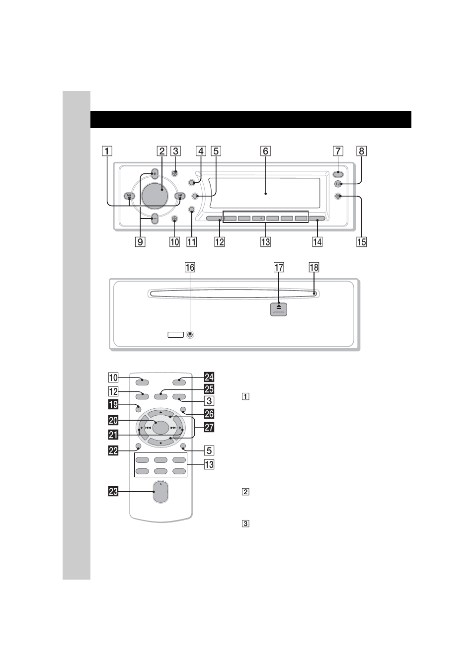 Emplacement des commandes et opérations de base, Appareil principal, Mini-télécommande rm-x154 | Appareil principal mini-télécommande rm-x154, Qh qj qk, Qs wh ql wg 3 q; 5 w; wa ws wf wd qd wj | Sony CDX-F7750S User Manual | Page 48 / 108