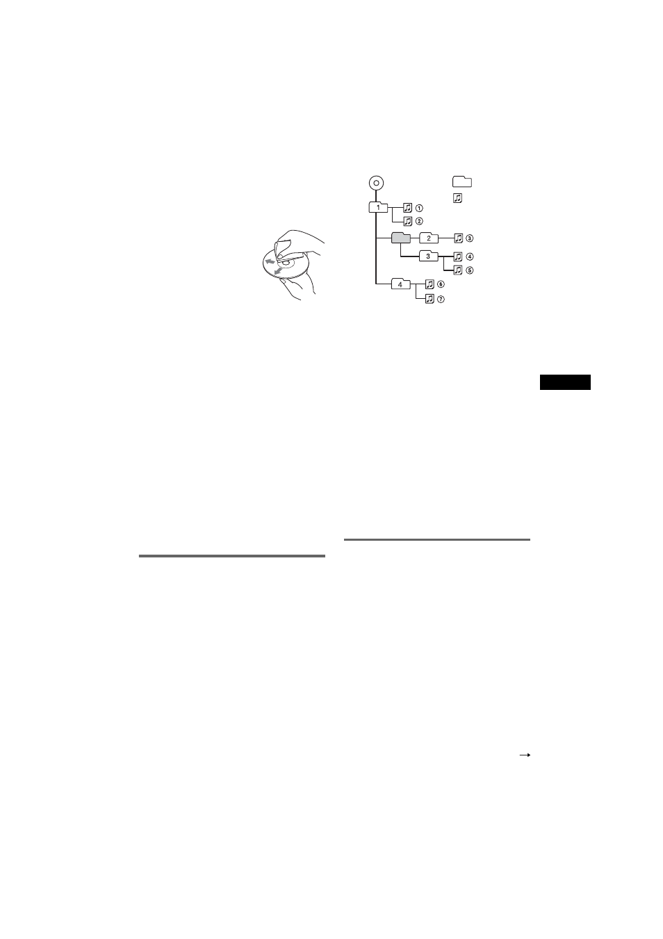 A propos des fichiers mp3, A propos de cd atrac, A propos des fichiers mp3 a propos de cd atrac | Sony CDX-F7750S User Manual | Page 59 / 108