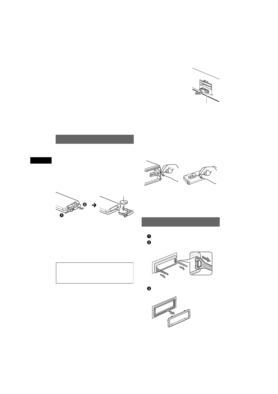 Entretien, Démontage de l’appareil, Entretien démontage de l’appareil | Reportez-vous à la section | Sony CDX-F7750S User Manual | Page 60 / 108