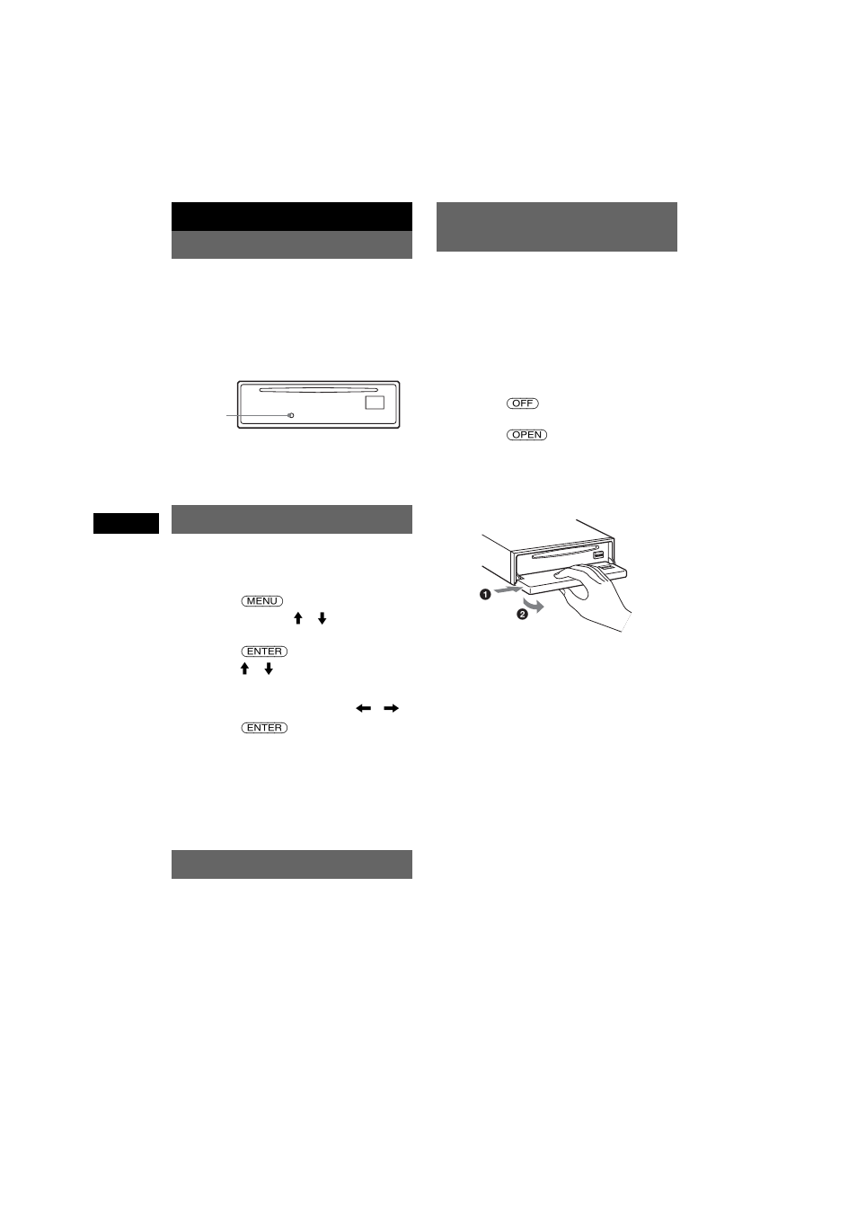 Operazioni preliminari, Azzeramento dell’apparecchio, Impostazione dell’orologio | Modo demo, Rimozione del pannello anteriore | Sony CDX-F7750S User Manual | Page 68 / 108