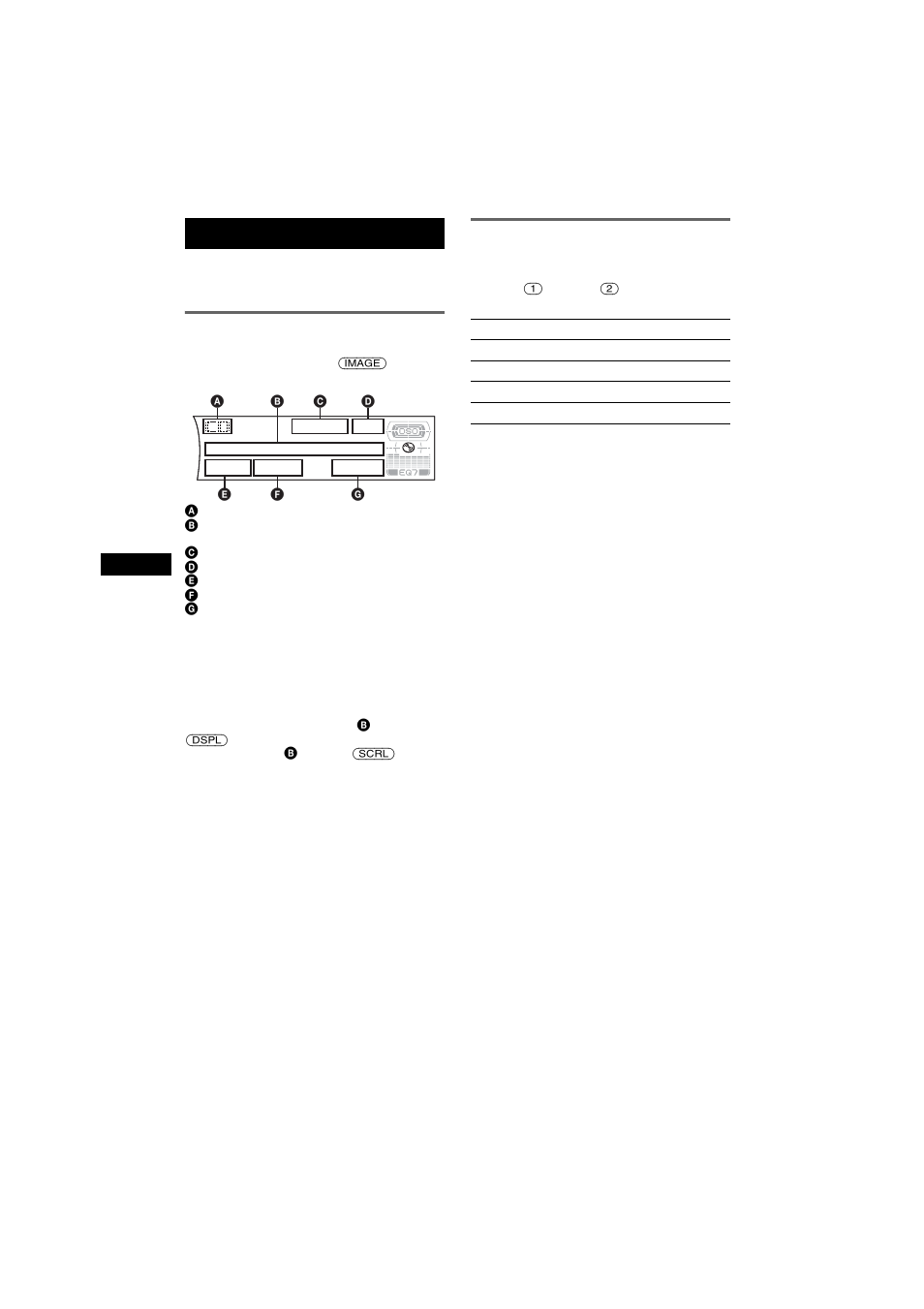 Voci del display, Riproduzione ripetuta e in ordine casuale, Voci del display riproduzione ripetuta e in ordine | Casuale, Ep 8, Huf 8 | Sony CDX-F7750S User Manual | Page 72 / 108