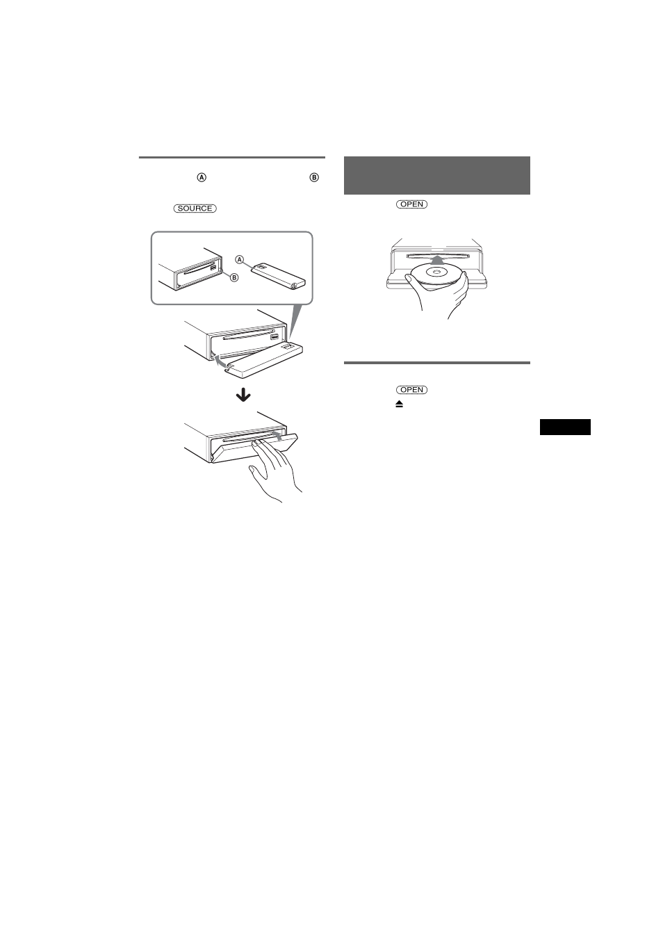 Het voorpaneel bevestigen, De disc in het apparaat plaatsen, De disc uitwerpen | Sony CDX-F7750S User Manual | Page 89 / 108