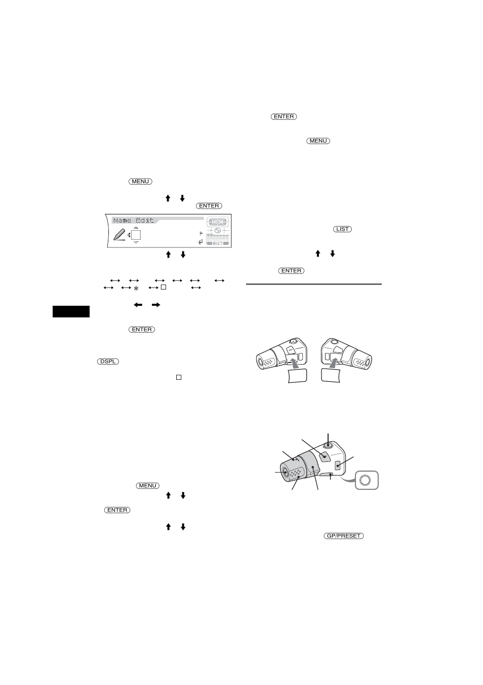 Bedieningssatelliet rm-x4s, Onen bij | Sony CDX-F7750S User Manual | Page 98 / 108