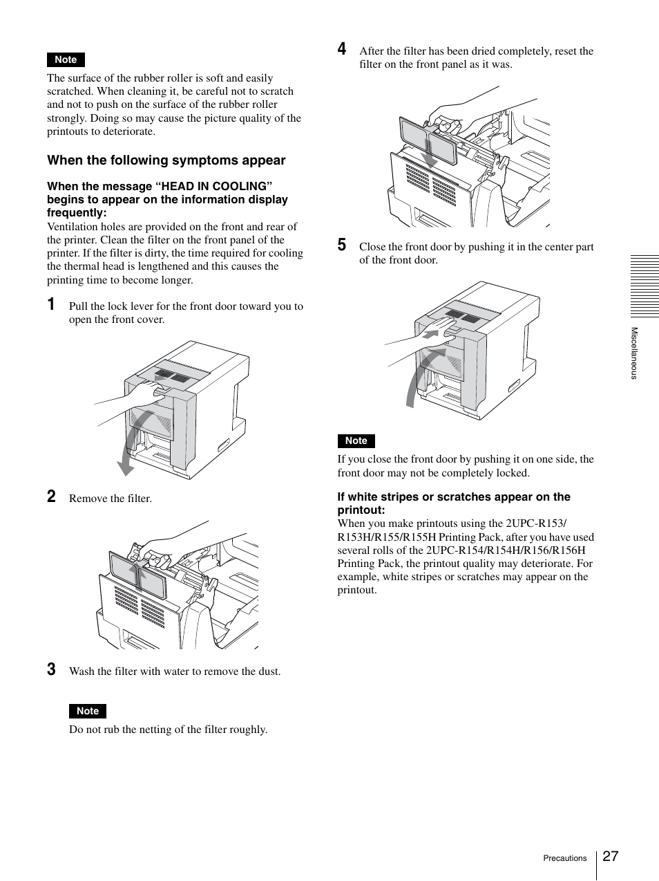 Sony UP-DR150 User Manual | Page 27 / 34