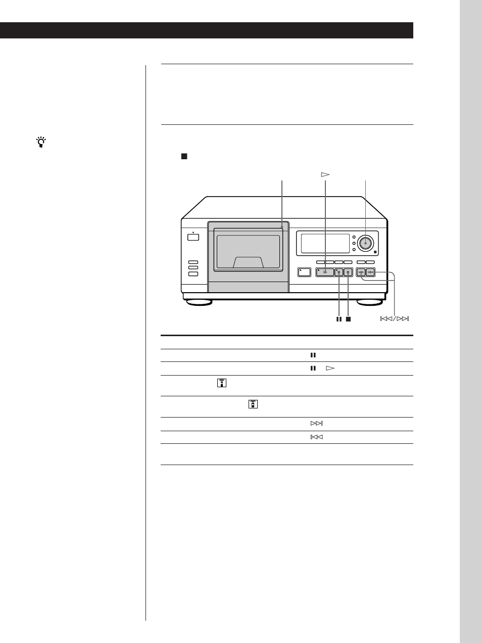 Basic operations, Press p, When you turn off the player | You need to | Sony CDP-CX55 User Manual | Page 11 / 28
