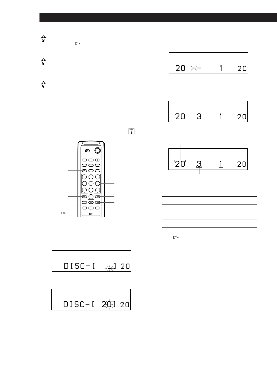 D i s c, 2 o 3 1, Playing cds | Creating a program using the remote z 3, Checking the programmed order | Sony CDP-CX55 User Manual | Page 18 / 28
