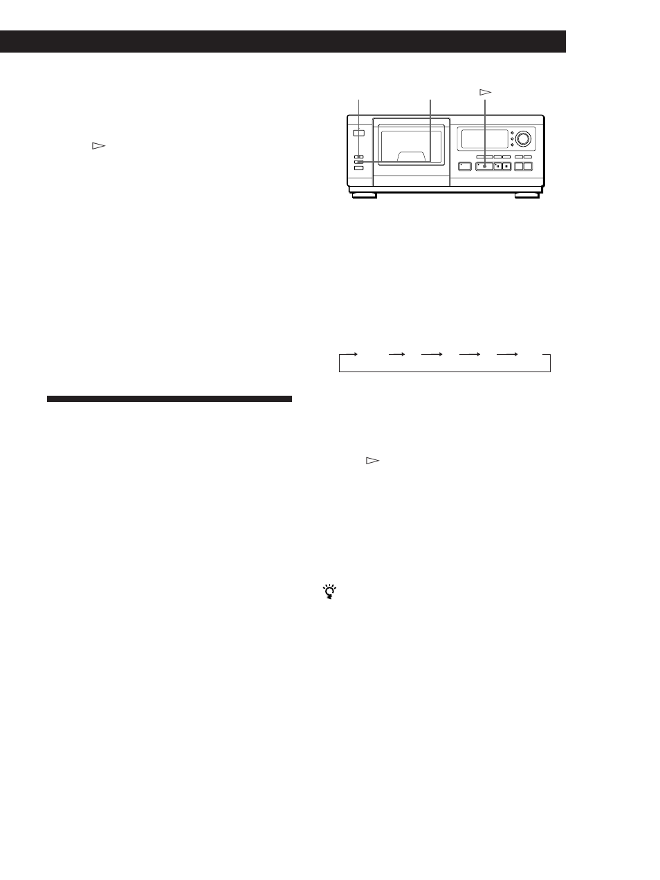 Playing alternately (no-delay play/x-fade play), Playing cds getting started, Playing cds | Sony CDP-CX55 User Manual | Page 21 / 28