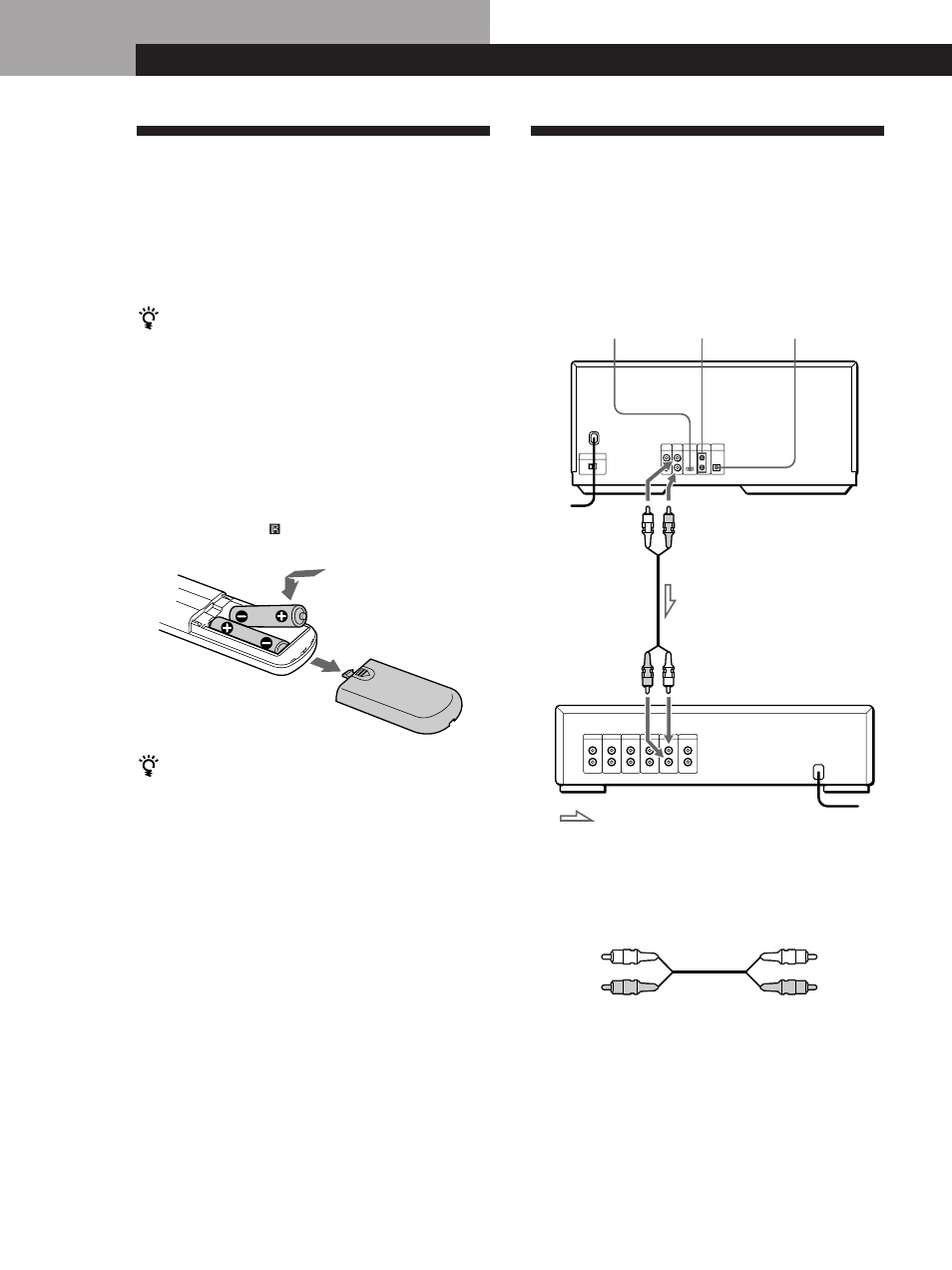 Hooking up the system, Unpacking, Getting started | Overview, Inserting batteries into the remote | Sony CDP-CX55 User Manual | Page 4 / 28