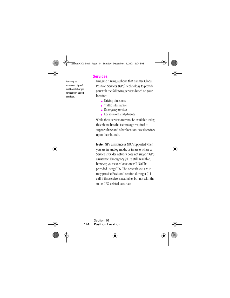 Heading 2 - services, Services | Samsung SCH-N300 User Manual | Page 144 / 198