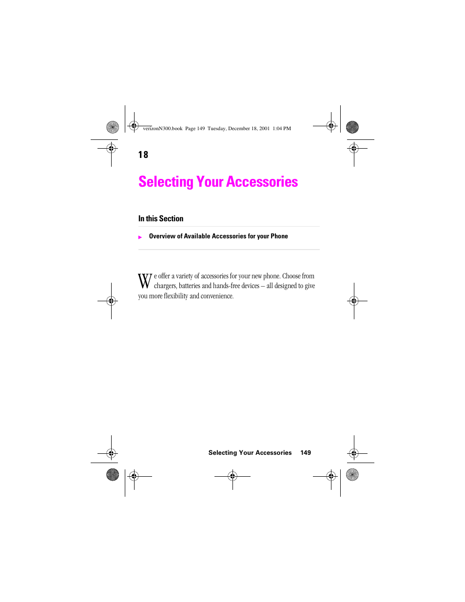 Heading 1 - selecting your accessories, Selecting your accessories | Samsung SCH-N300 User Manual | Page 149 / 198