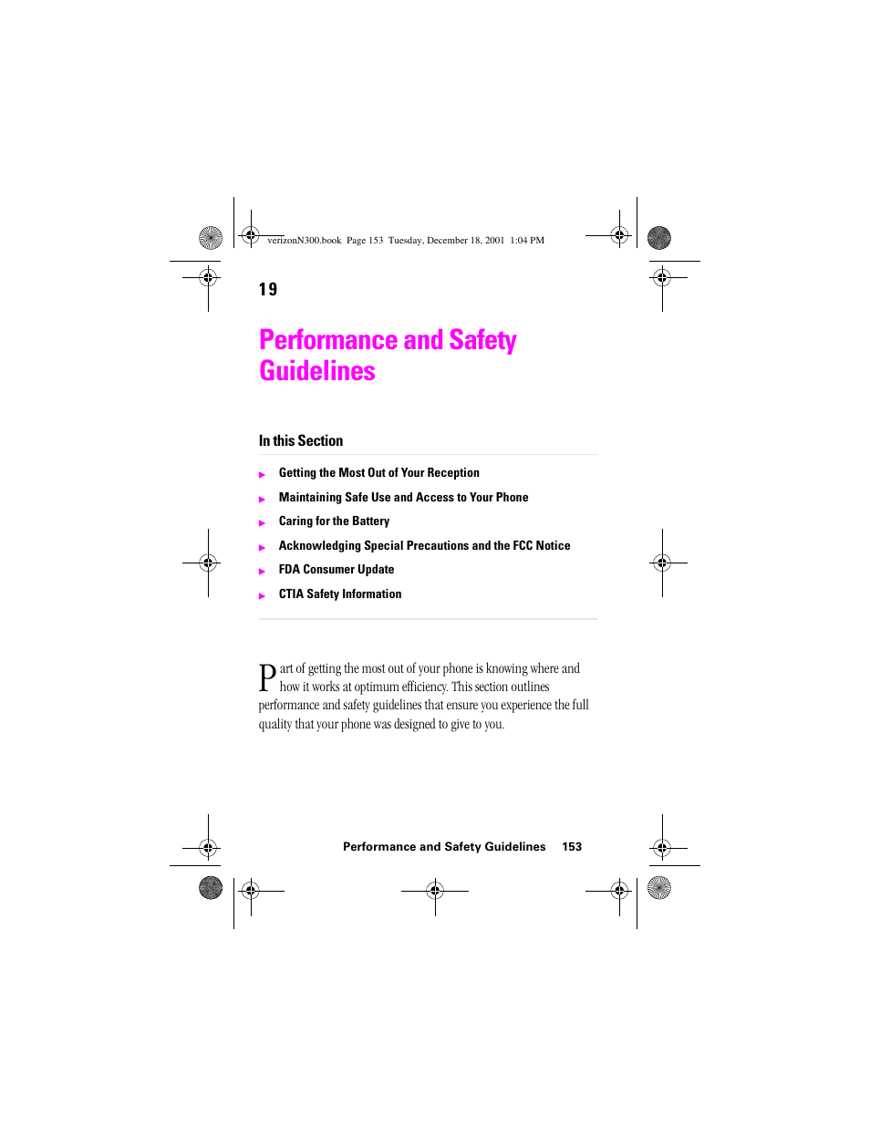 Heading 1 - performance and safety guidelines, Performance and safety guidelines | Samsung SCH-N300 User Manual | Page 153 / 198