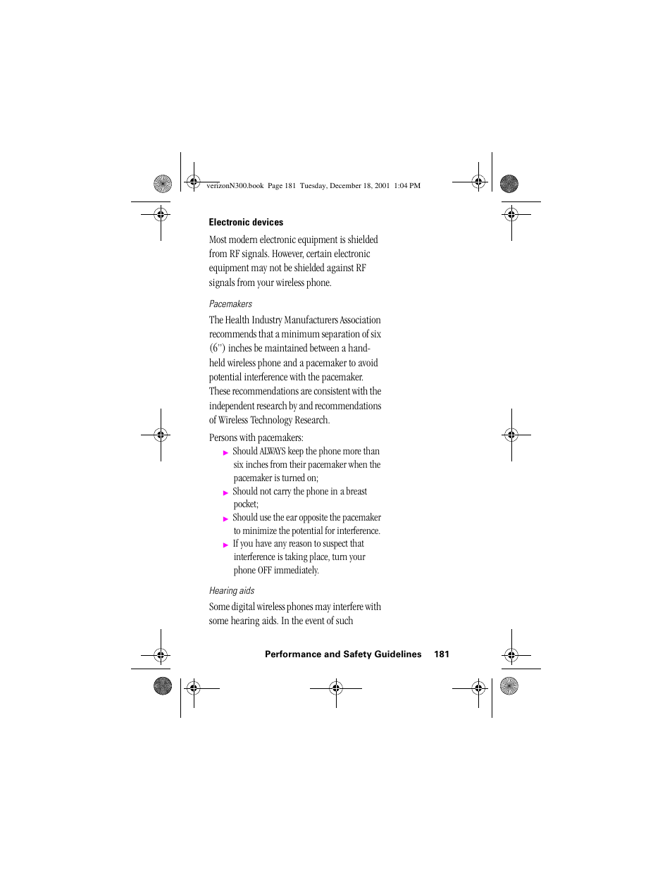 Heading 3 - electronic devices | Samsung SCH-N300 User Manual | Page 181 / 198