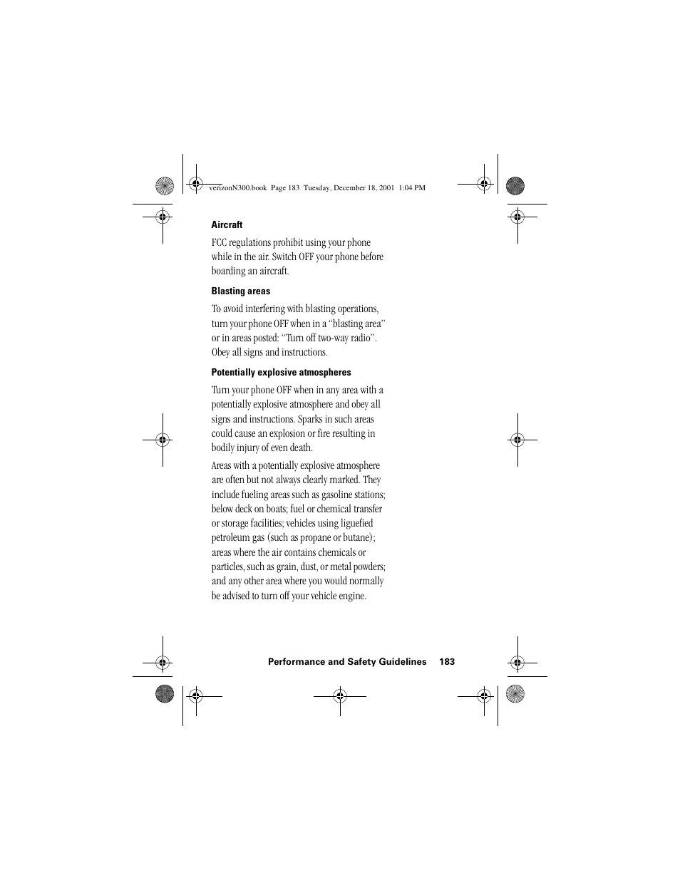 Heading 3 - aircraft, Heading 3 - blasting areas, Heading 3 - potentially explosive atmospheres | Samsung SCH-N300 User Manual | Page 183 / 198