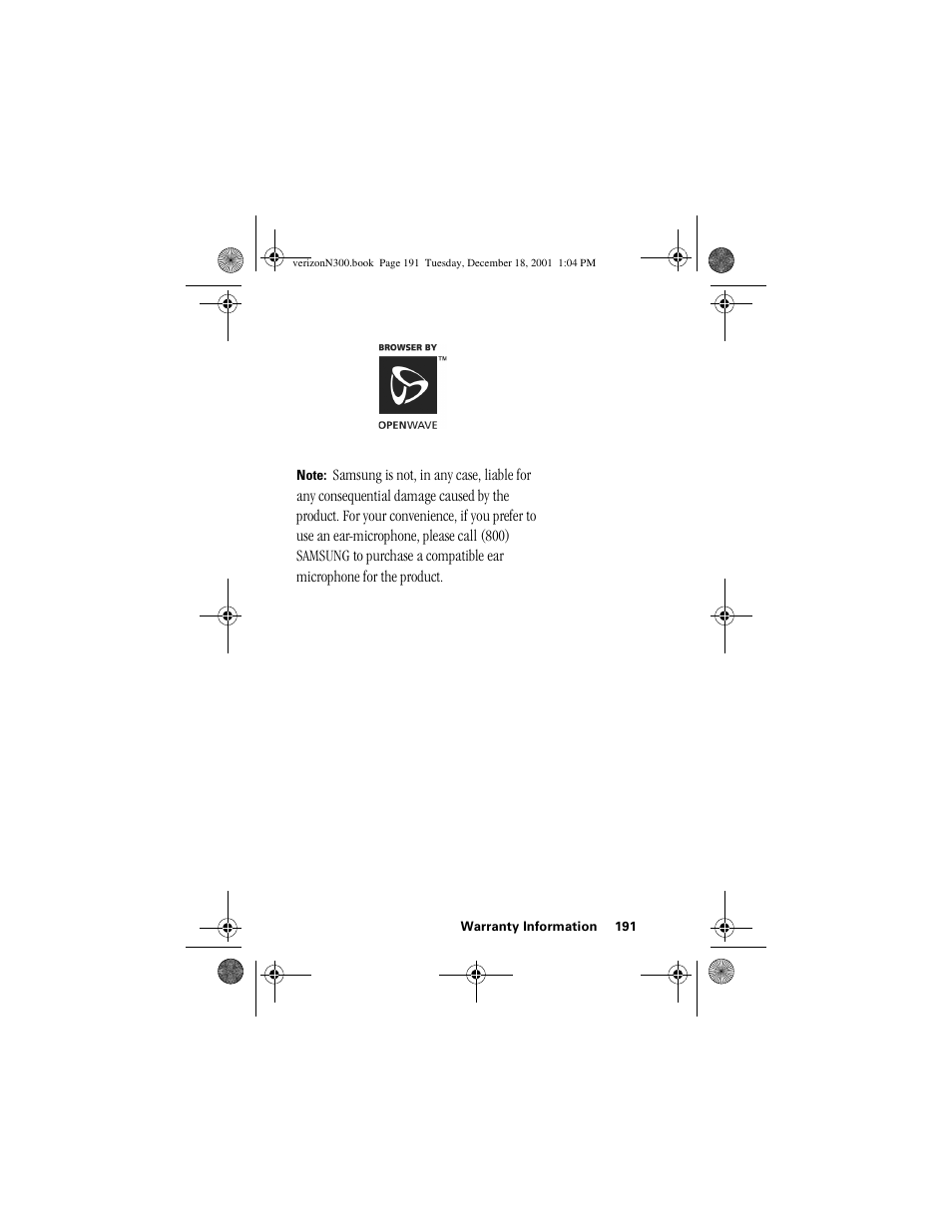 Samsung SCH-N300 User Manual | Page 191 / 198