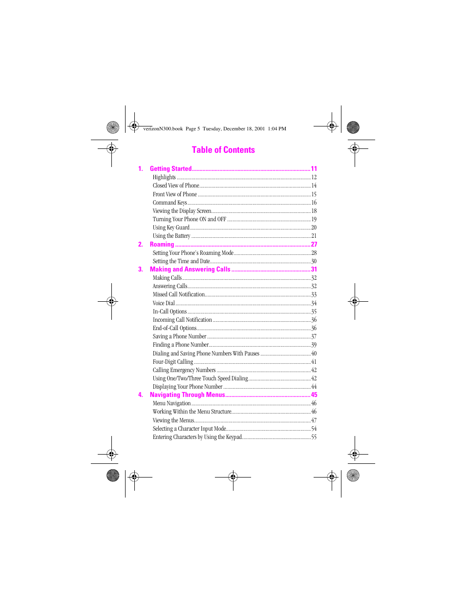 Samsung SCH-N300 User Manual | Page 5 / 198