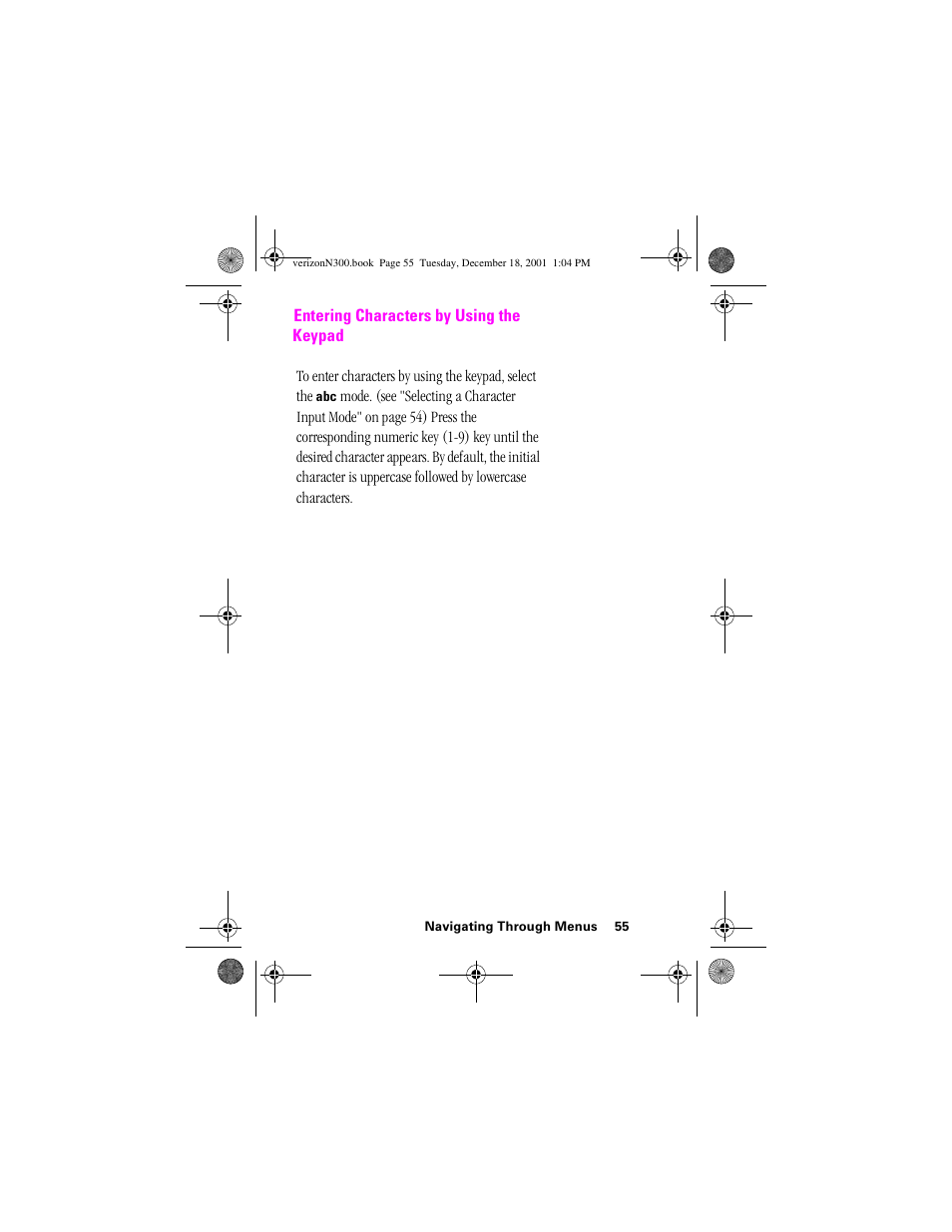 Entering characters by using the keypad | Samsung SCH-N300 User Manual | Page 55 / 198