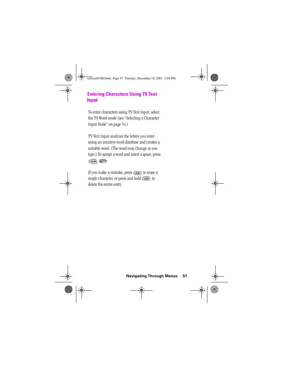 Entering characters using t9 text input | Samsung SCH-N300 User Manual | Page 57 / 198