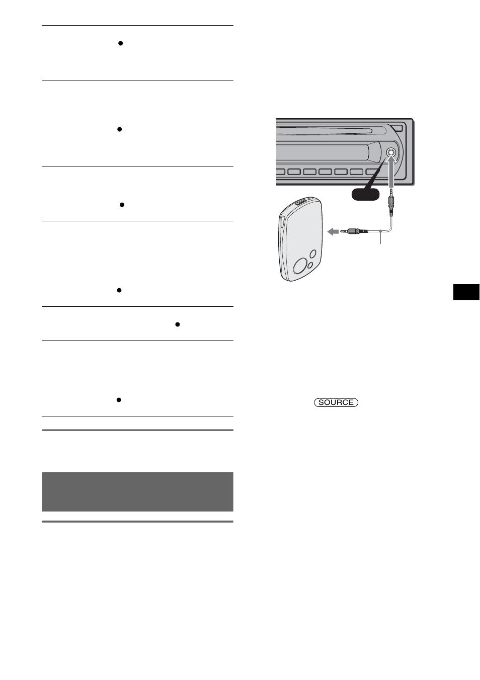 Verwenden gesondert erhältlicher geräte, Zusätzliche audiogeräte, T (seite 11) | Seite 11) | Sony CDX-GT212 User Manual | Page 25 / 80