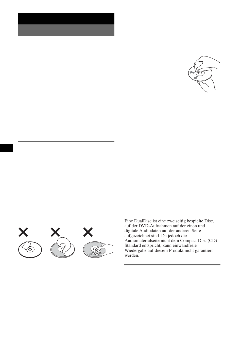 Weitere informationen, Sicherheitsmaßnahmen, Hinweise zu cds | Mp3-/wma-dateien, Hinweise zu cds mp3-/wma-dateien, Weitere informationen sicherheitsmaßnahmen | Sony CDX-GT212 User Manual | Page 26 / 80