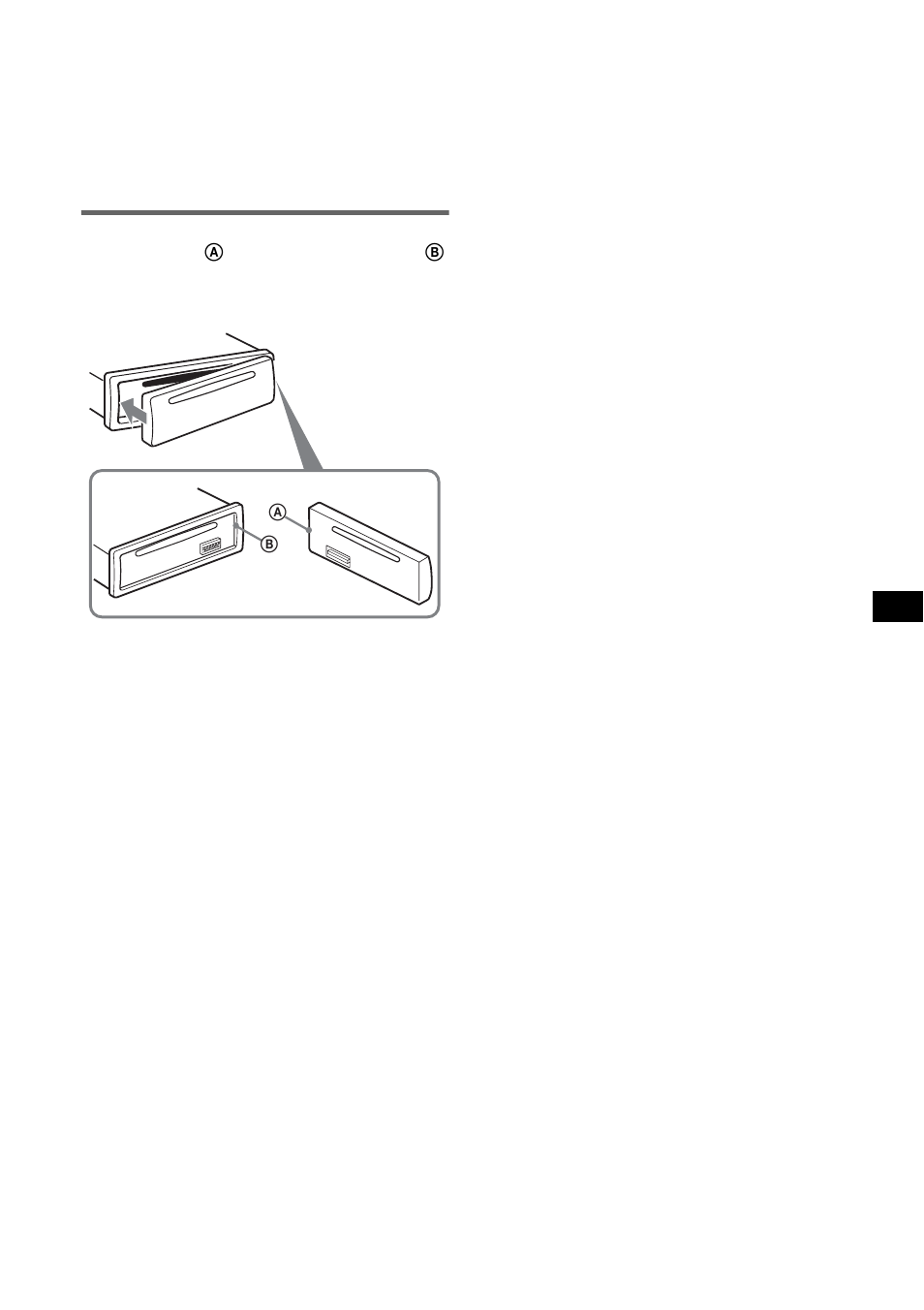 Installation de la façade | Sony CDX-GT212 User Manual | Page 35 / 80