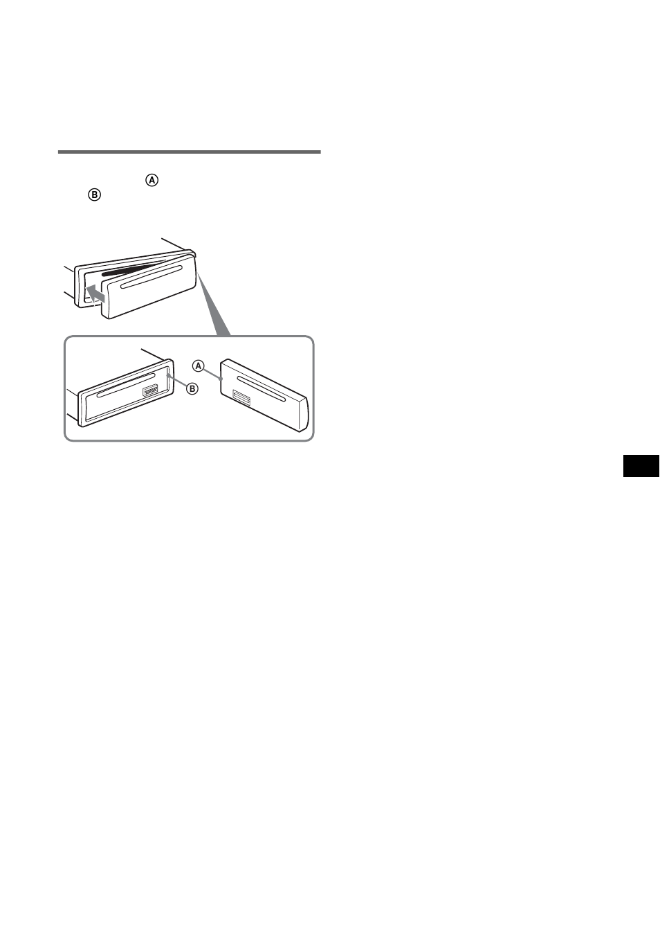 Installazione del pannello anteriore | Sony CDX-GT212 User Manual | Page 51 / 80