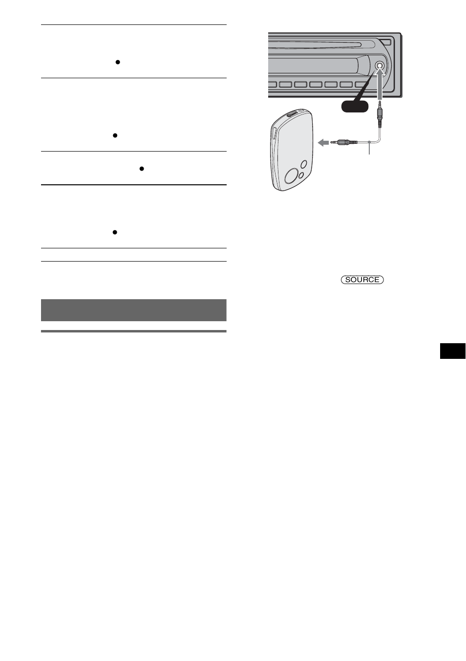 Optionele apparaten gebruiken, Extra audioapparatuur, Ng 11 | Sony CDX-GT212 User Manual | Page 73 / 80