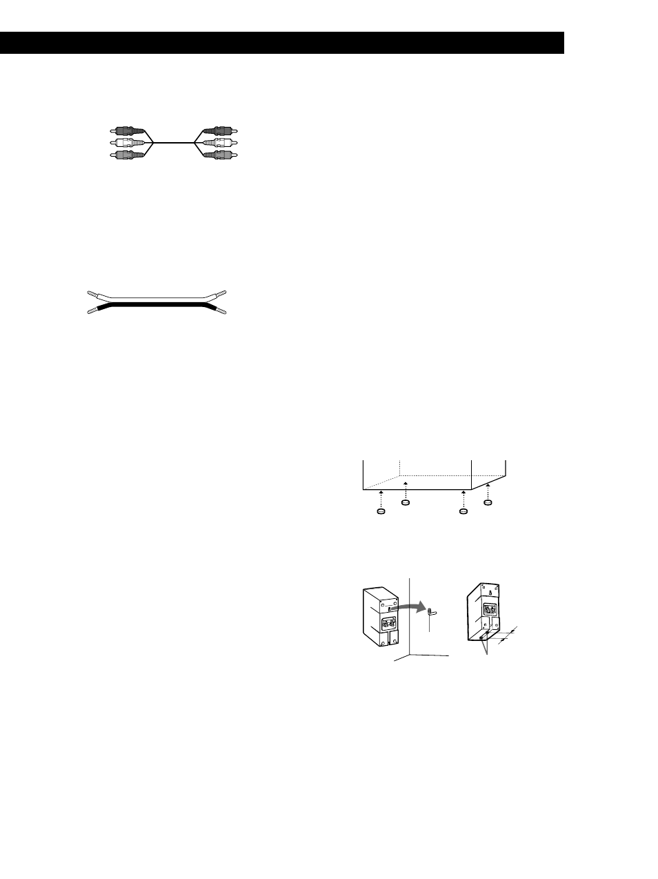 Vorbereitungen, Erforderliche kabel, Vorbereitungen für den dvd-player | Vorbereiten der lautsprecher | Sony SA-F11 User Manual | Page 21 / 92
