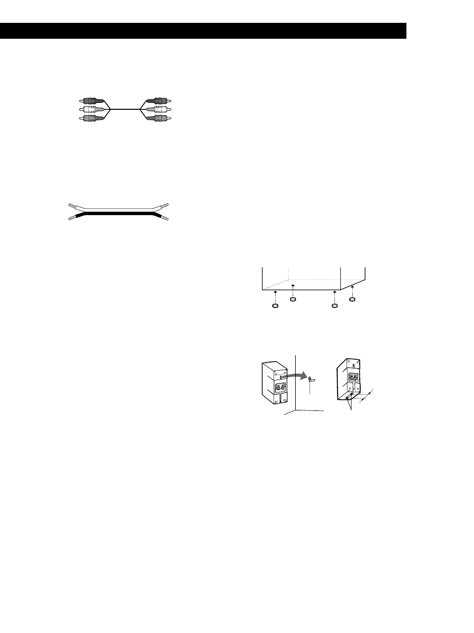 Aan de slag, Instelling voor de dvd-speler, De luidsprekers installeren | Benodigde kabels, Aansluiting op een andere component dan de dvp-f11 | Sony SA-F11 User Manual | Page 37 / 92