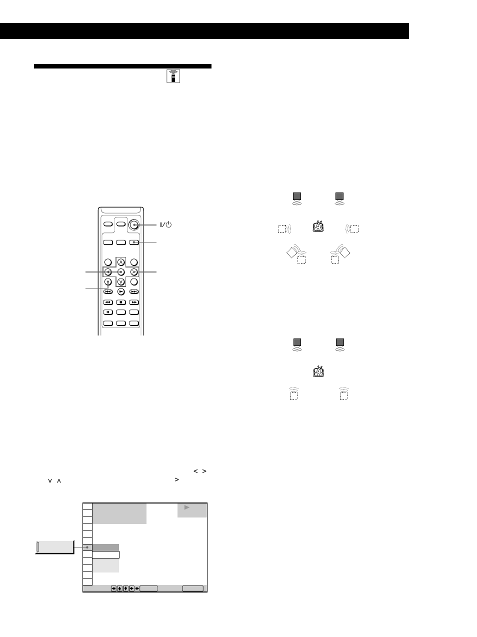 Regolazione dell’audio z, Operazioni di base, Funzioni delle voci | Sony SA-F11 User Manual | Page 55 / 92