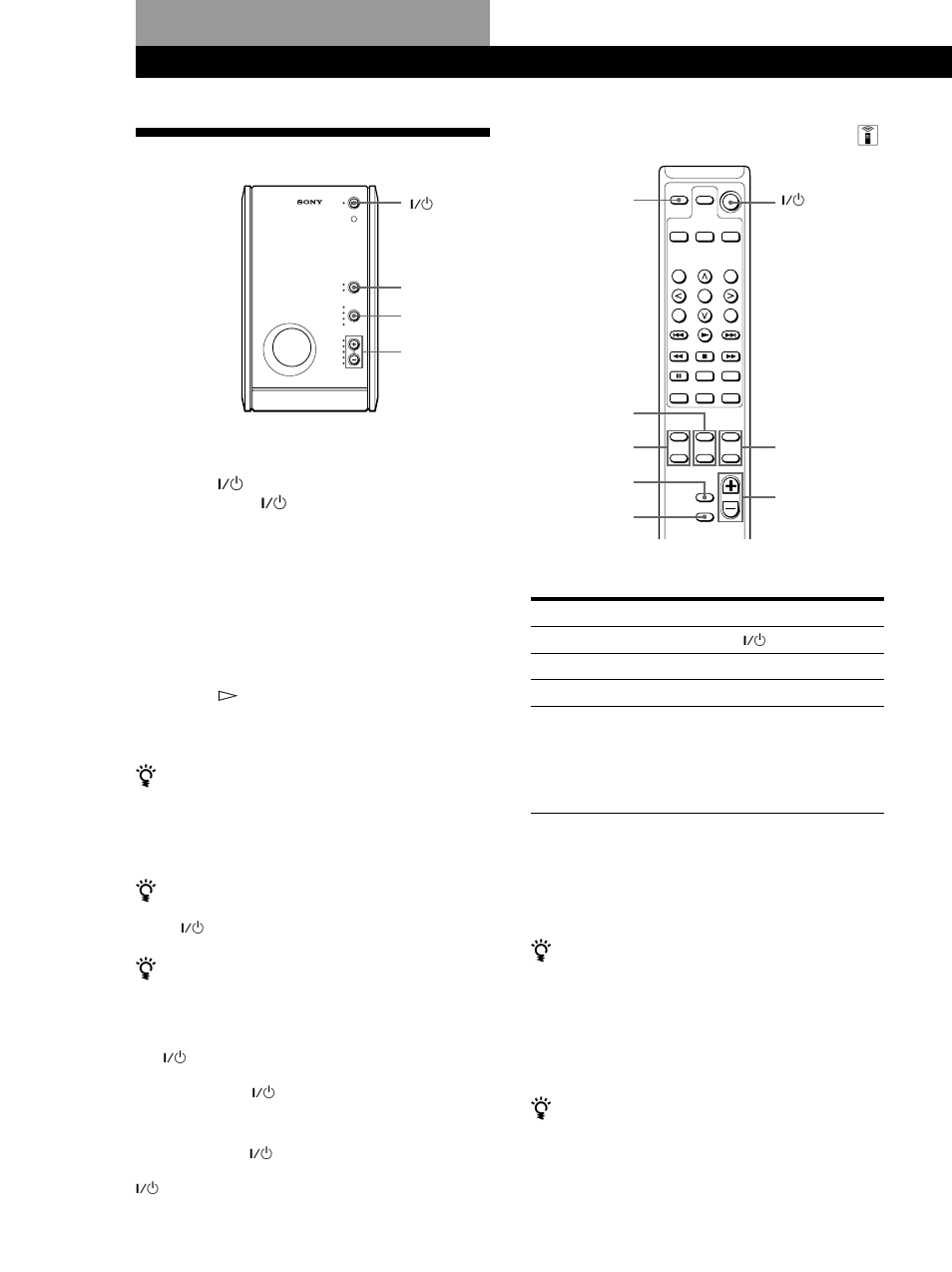 Aflytning af lyden, Grundlæggende betjening, Betjening ved hjælp af fjernbetjeningen z | Sony SA-F11 User Manual | Page 78 / 92