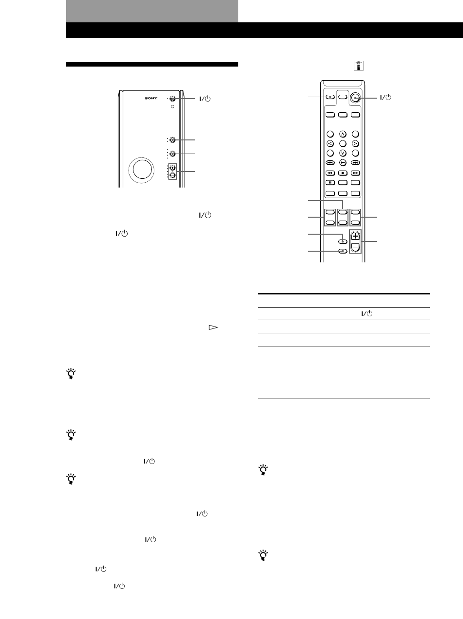 Äänen kuunteleminen, Perustoiminnot, Käyttö kaukosäätimellä z | Sony SA-F11 User Manual | Page 86 / 92