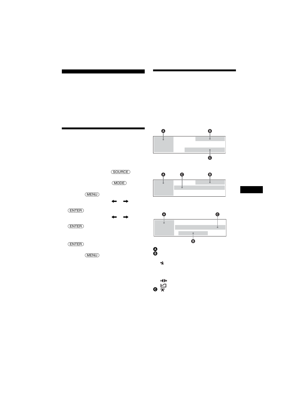 Radio, Zenders automatisch opslaan, Btm (best tuning memory) | Displayitems | Sony 2-581-922-11 User Manual | Page 191 / 218