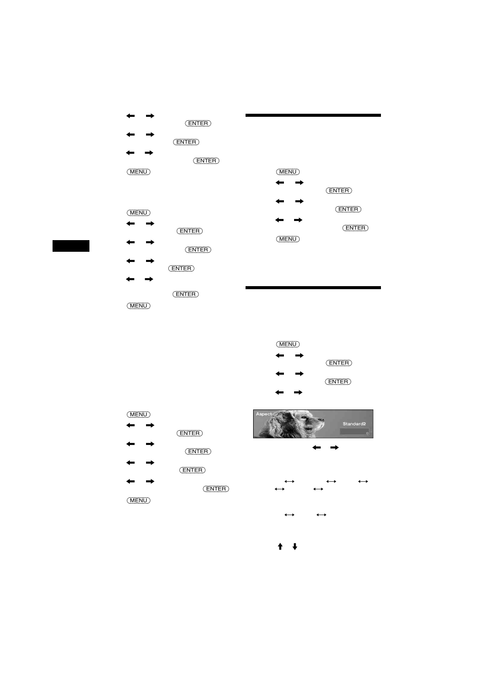 Setting a panorama image, Panorama, Selecting the aspect ratio | Aspect | Sony 2-581-922-11 User Manual | Page 22 / 218