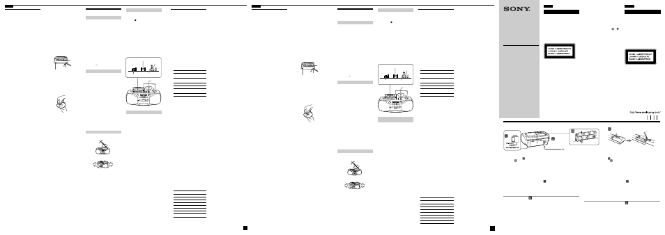 Sony CFD-S26 User Manual | 2 pages