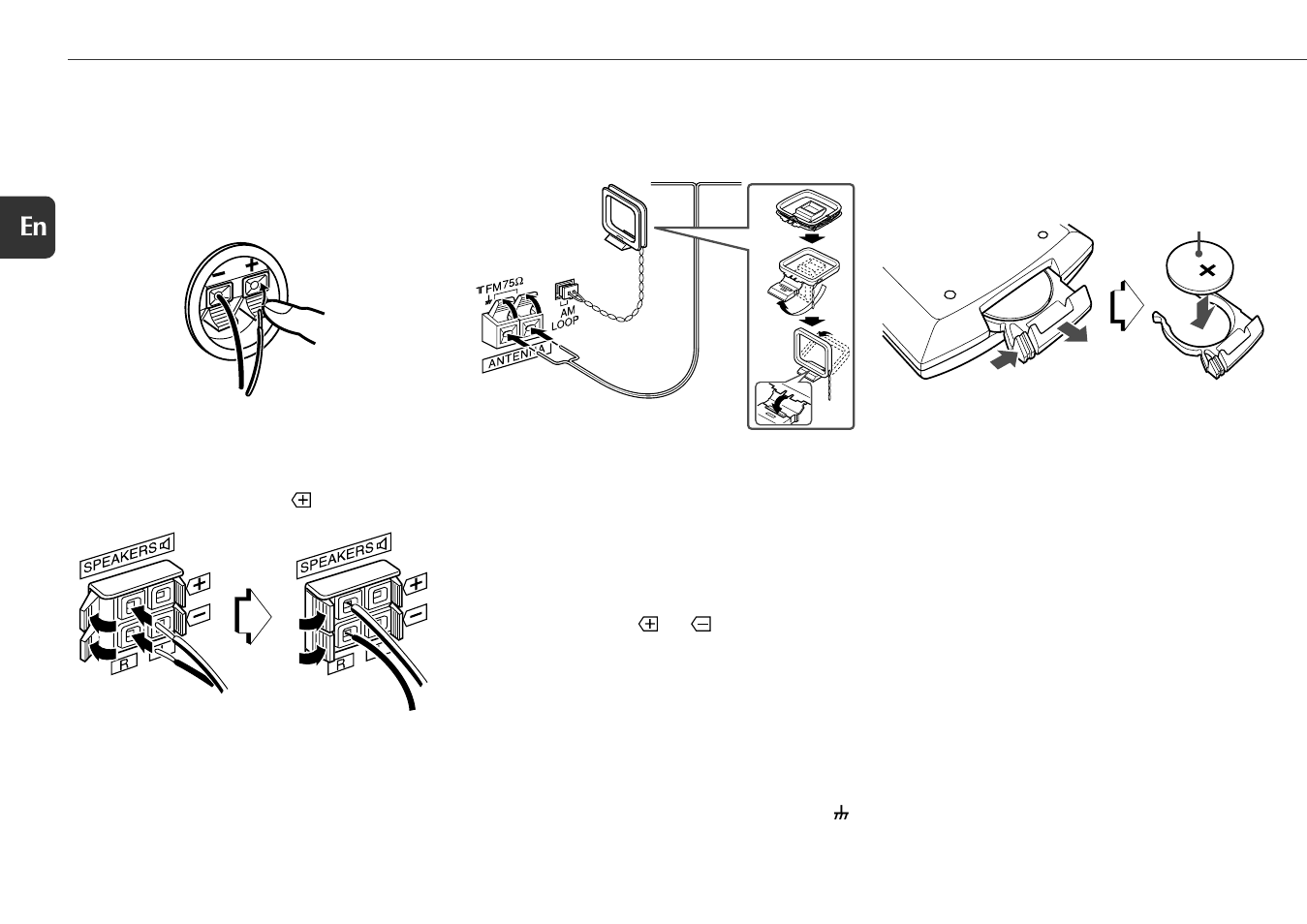 Preparations, Remote control, Connection | Sony XR-MS5 User Manual | Page 5 / 18