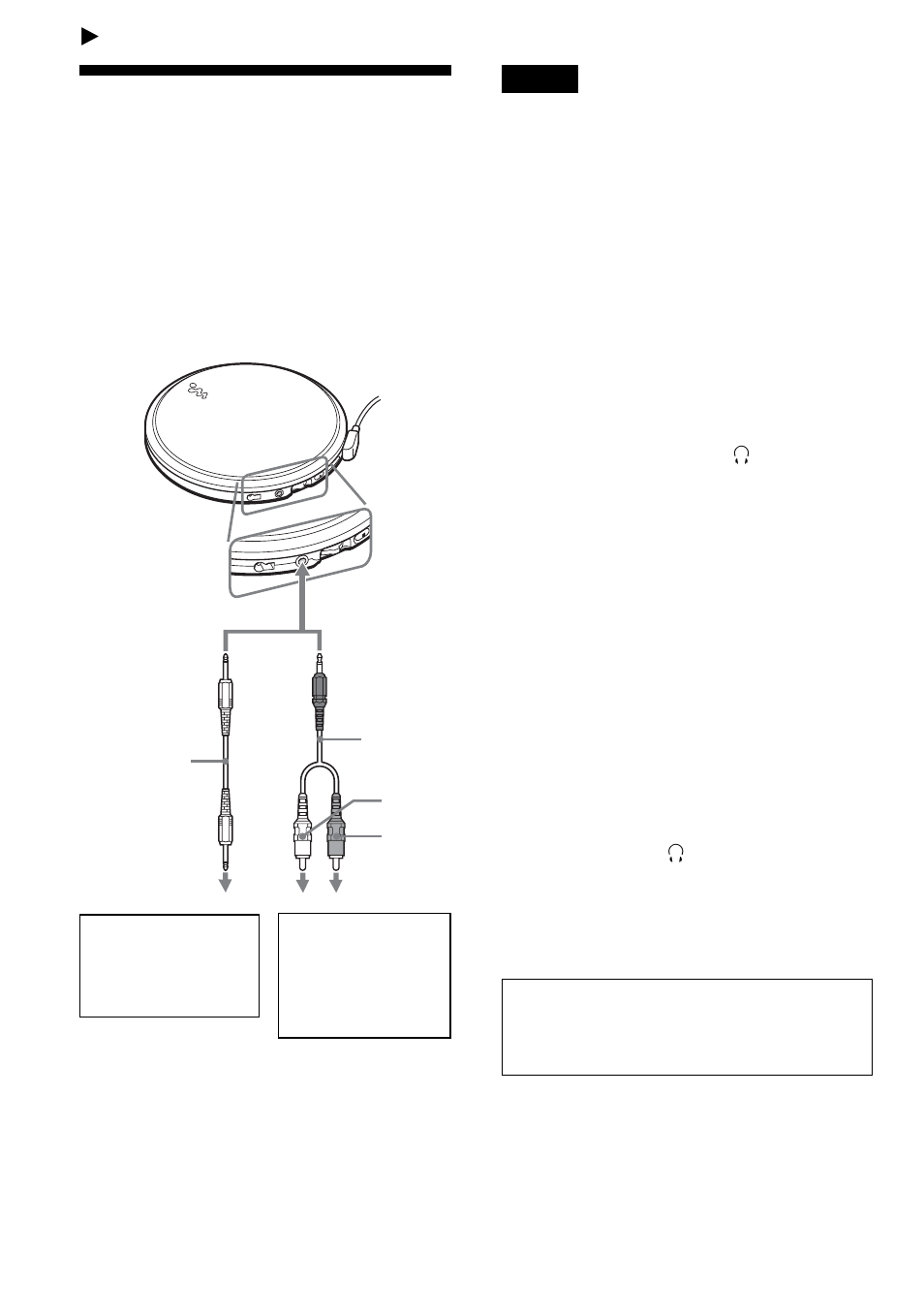 他の機器と接続する, ステレオ機器につなぐ | Sony CD Walkman D-EJ885 User Manual | Page 22 / 40