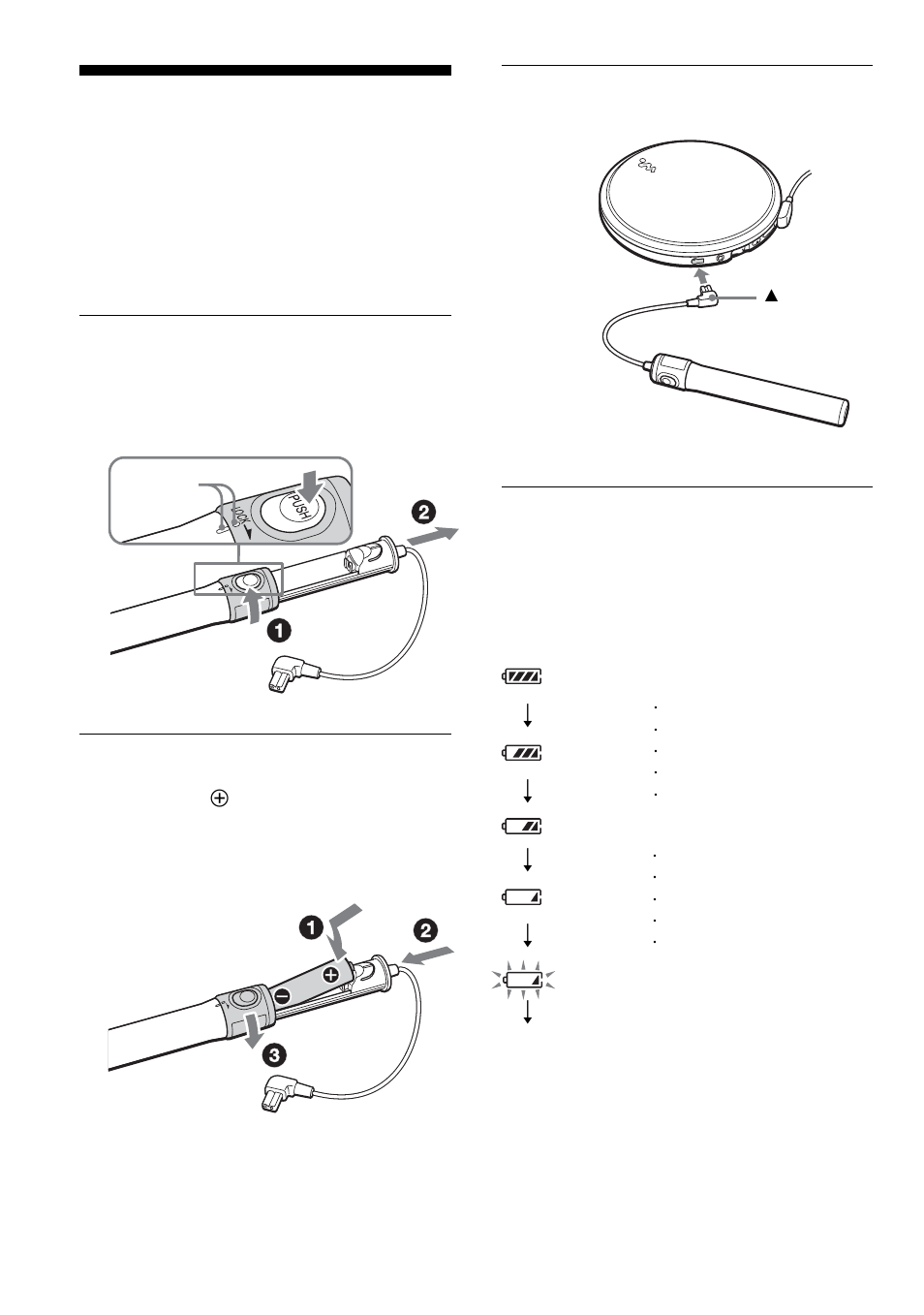 乾電池で使う | Sony CD Walkman D-EJ885 User Manual | Page 26 / 40
