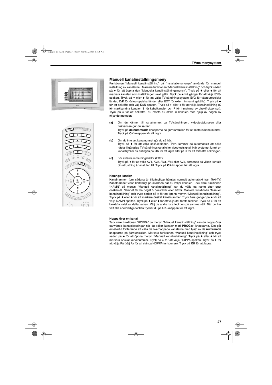 Manuell kanalinställningsmeny | Sony KD-32NX200E User Manual | Page 105 / 120