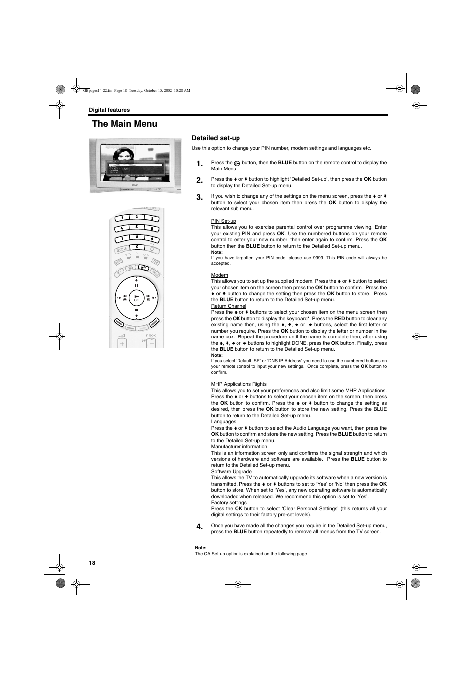 The main menu | Sony KD-32NX200E User Manual | Page 20 / 120