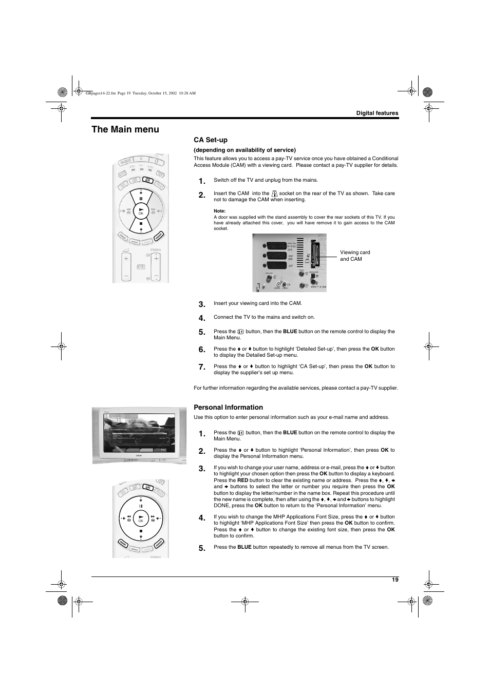 The main menu | Sony KD-32NX200E User Manual | Page 21 / 120
