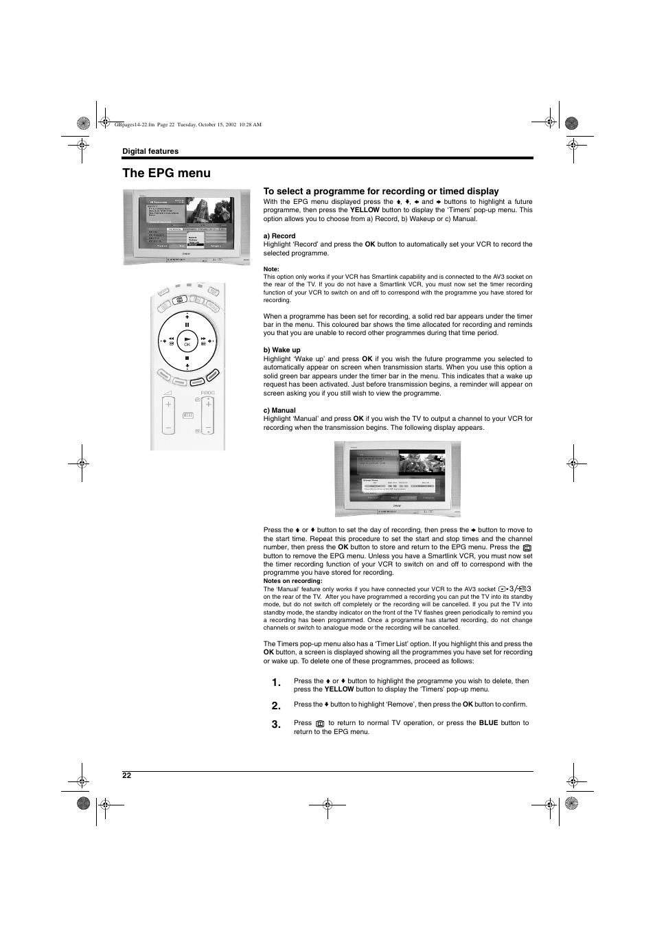 The epg menu | Sony KD-32NX200E User Manual | Page 24 / 120