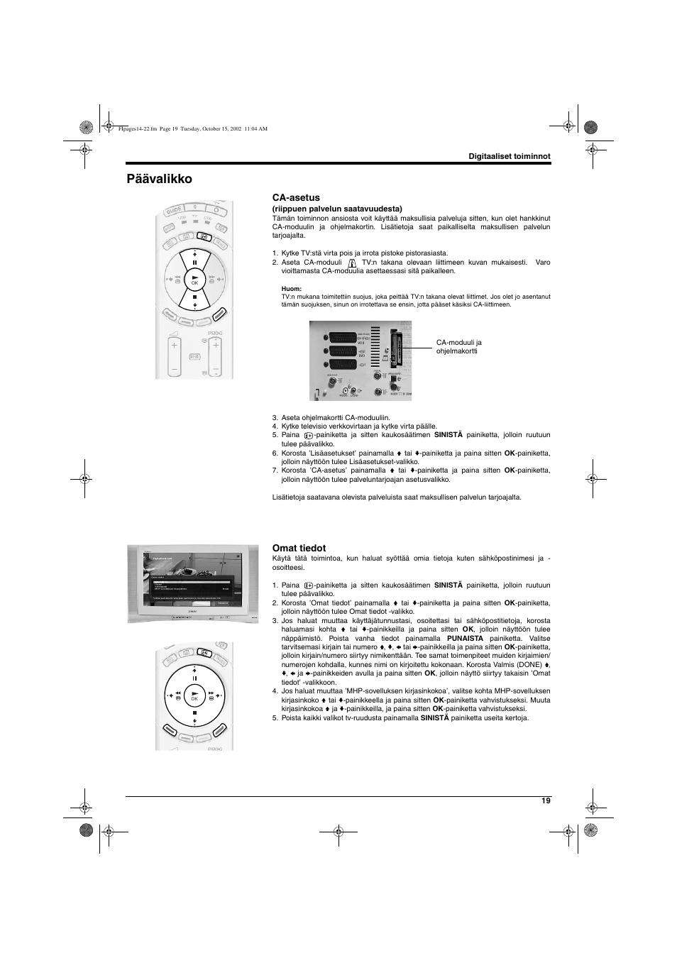 Päävalikko | Sony KD-32NX200E User Manual | Page 59 / 120