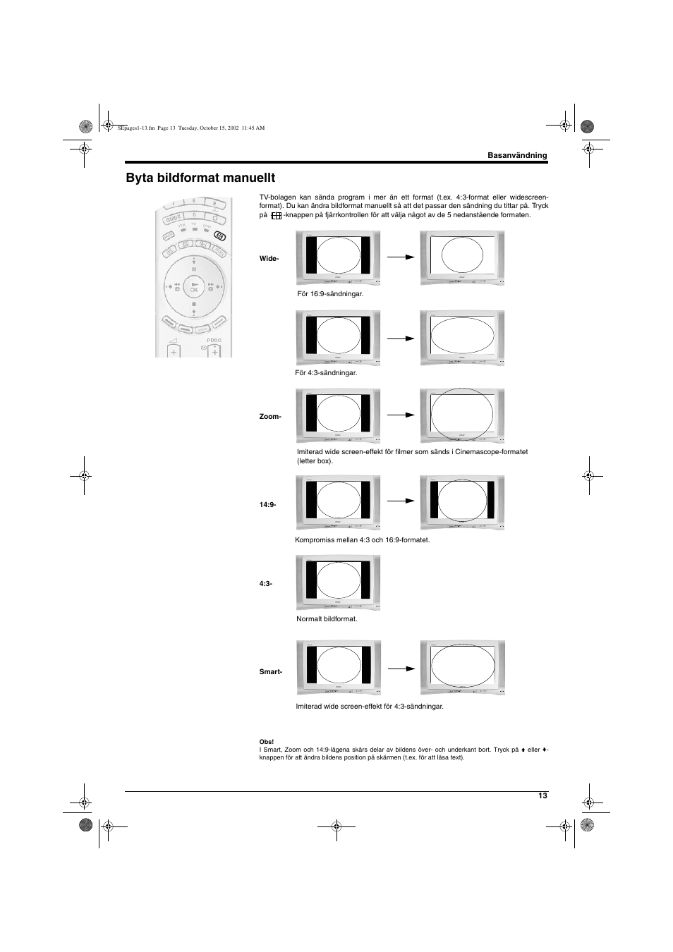 Byta bildformat manuellt | Sony KD-32NX200E User Manual | Page 91 / 120