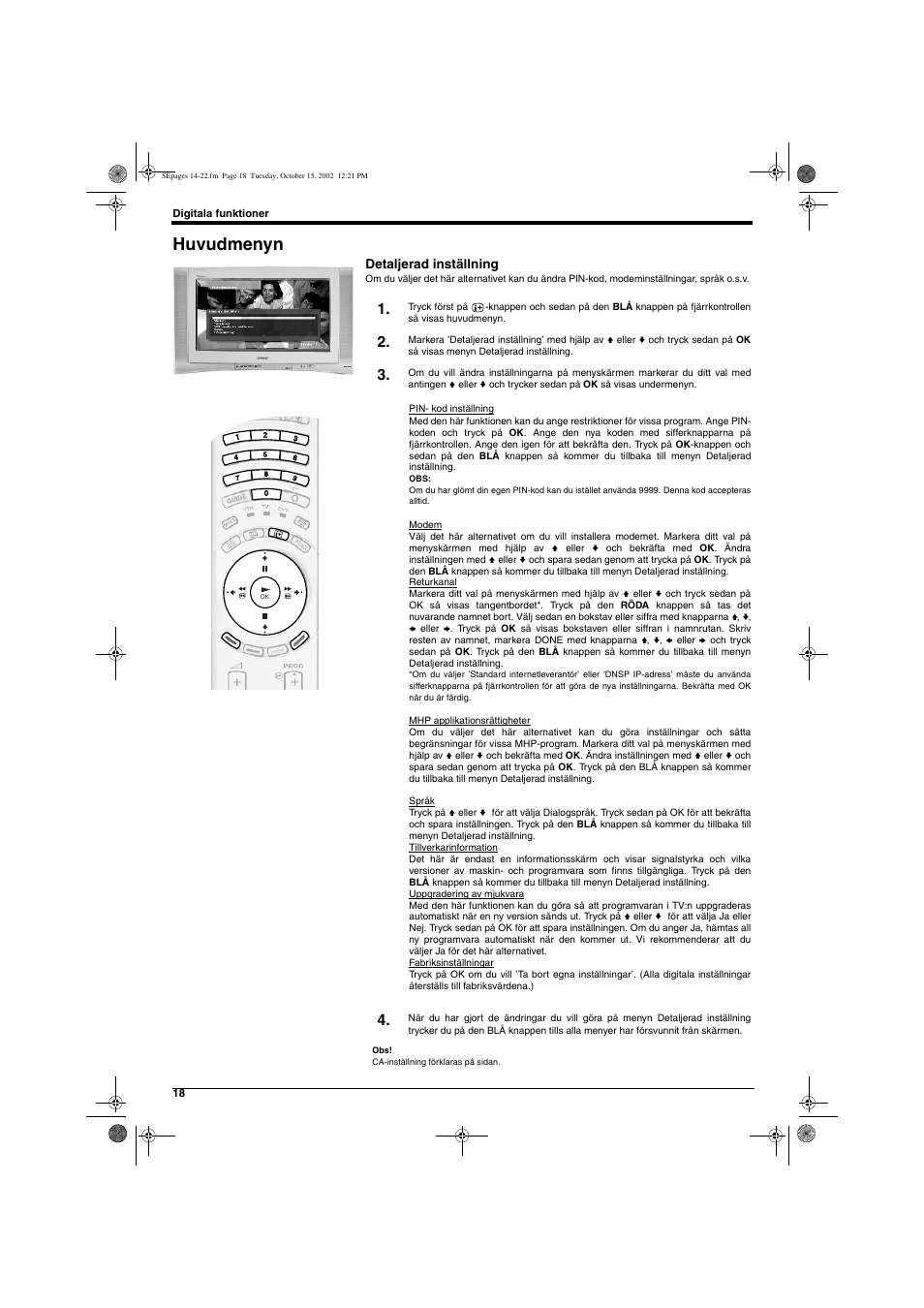 Huvudmenyn | Sony KD-32NX200E User Manual | Page 96 / 120