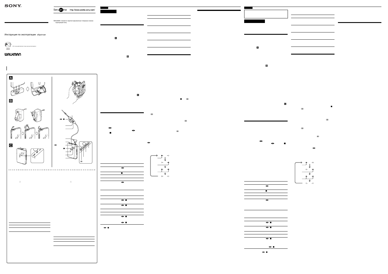 Sony WM-EX674 User Manual | 2 pages