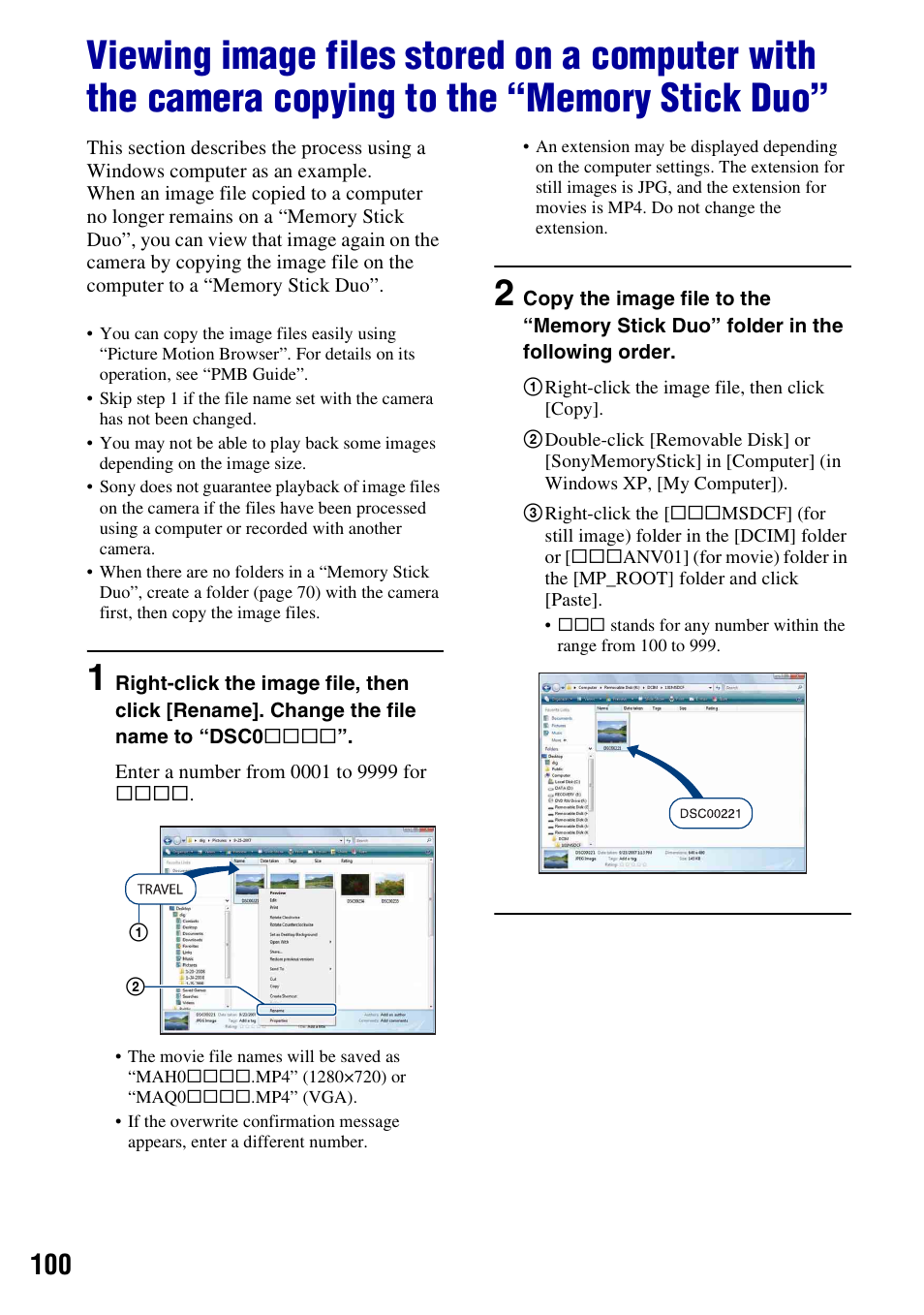 Sony Cyber-shot 3-700-727-12(1) User Manual | Page 100 / 135