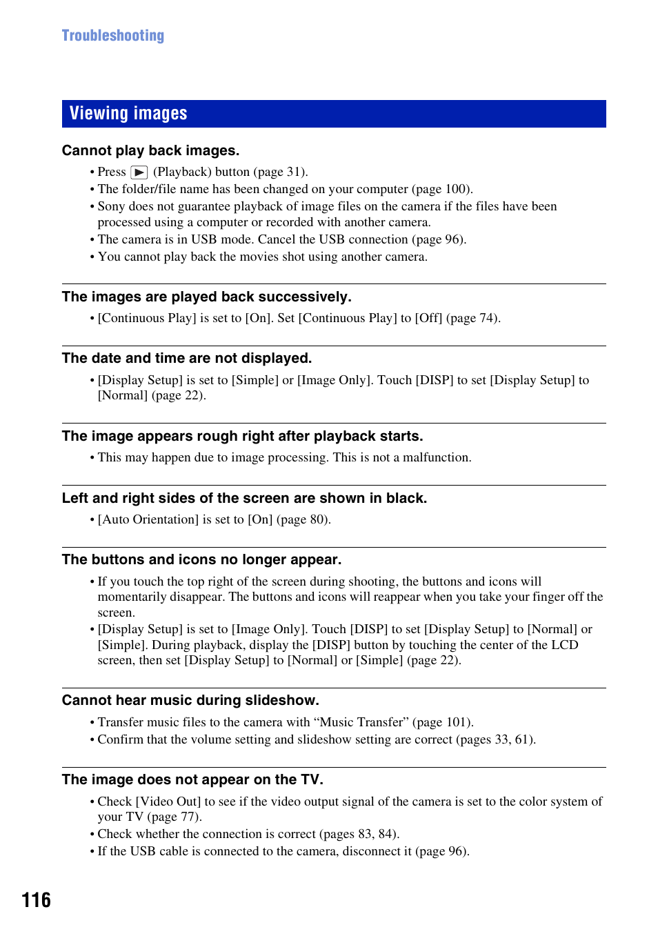 Viewing images | Sony Cyber-shot 3-700-727-12(1) User Manual | Page 116 / 135