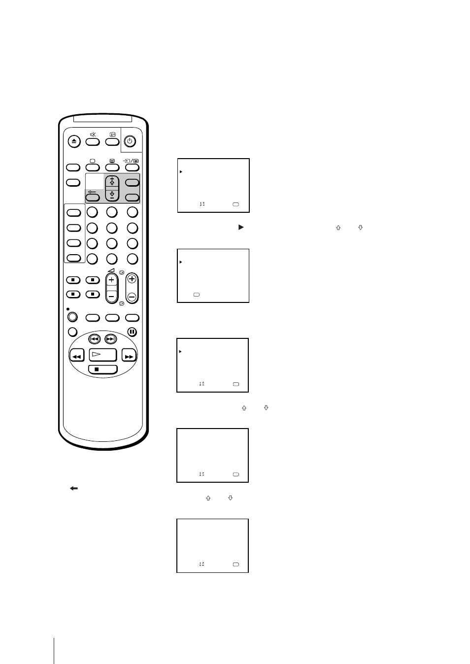 Step 5 — setting the clock, Press menu to display the main menu, Press menu to return to the original screen | Getting started | Sony Trinitron KV-21V5U User Manual | Page 16 / 52